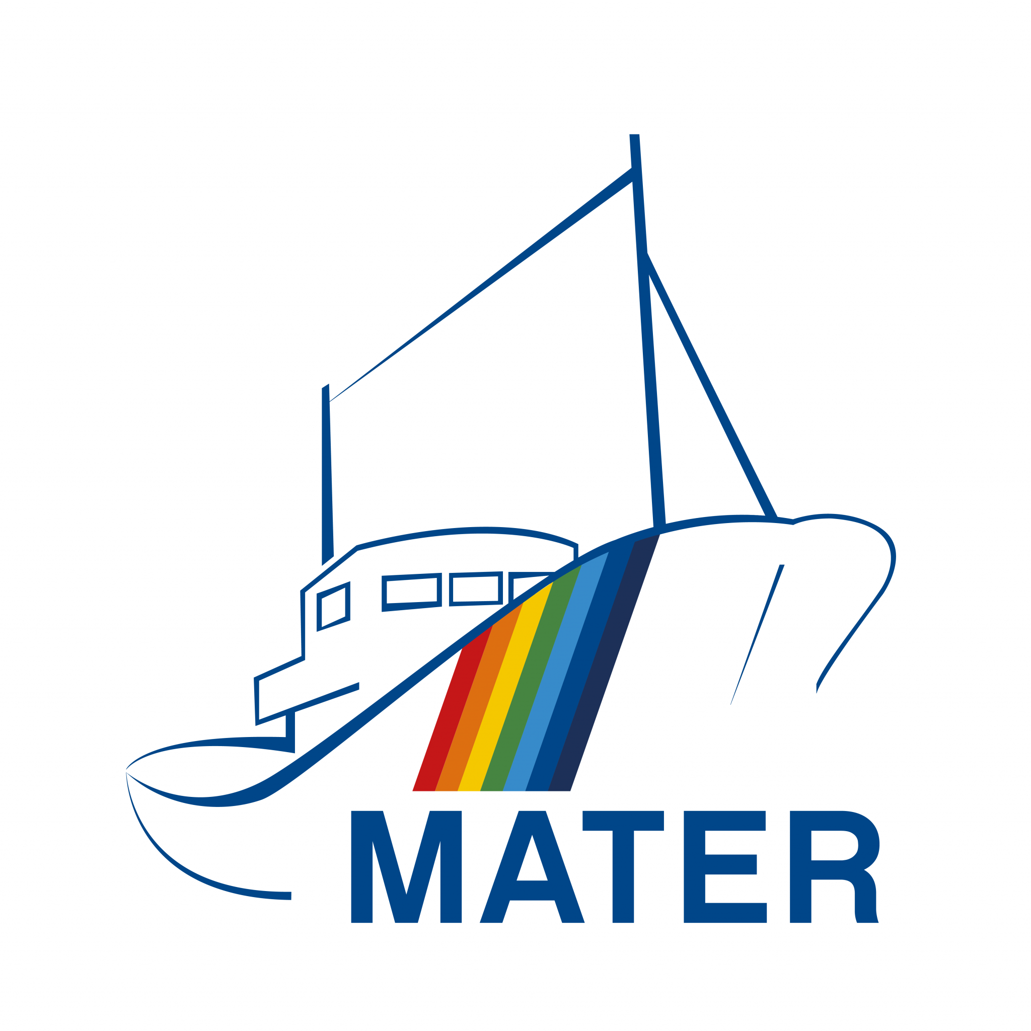 MATER logo urdina 1